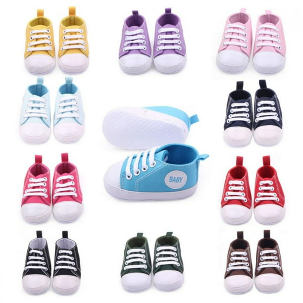 Newborn Baby Kids Girls Boy Casual Prewalkers Sneakers Anti-slip Soft Sole Shoes